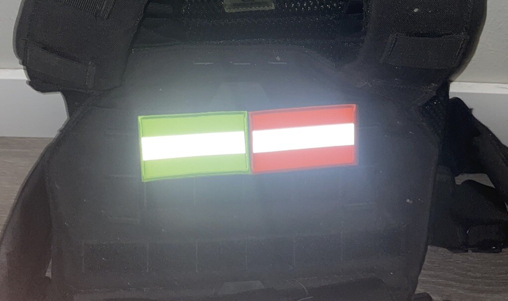 Eye-Catching High Visibility Reflective Strip Safety Patch – Hook & Loop – 2″x3″