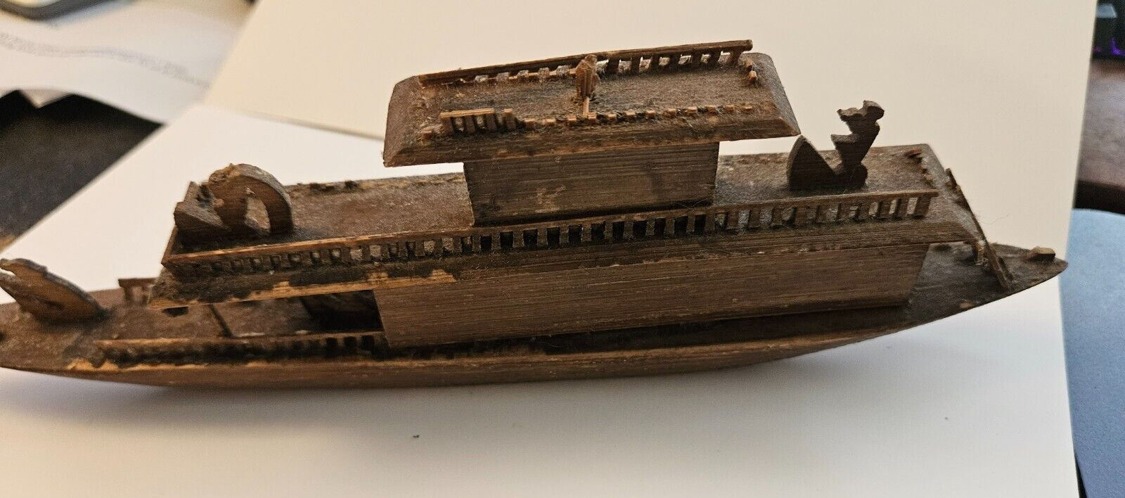 Vintage Chinese Wood Carvings and Folk Art – Boats, Shadowbox Wagons