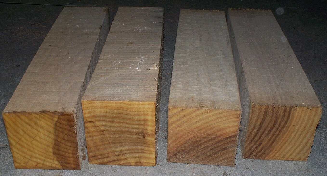 ONE (1) KILN DRIED WHITE ASH TURNING LATHE BASEBALL BAT WOOD BLANKS 3 X 3 X 36″