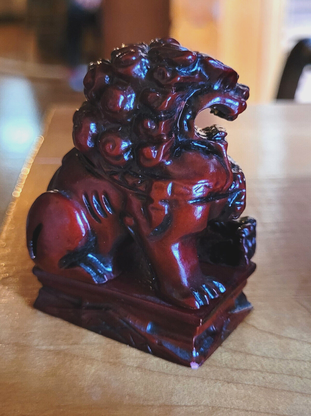 Foo Dog / Lion Feng Shui Chinese cast resin Excellent condition