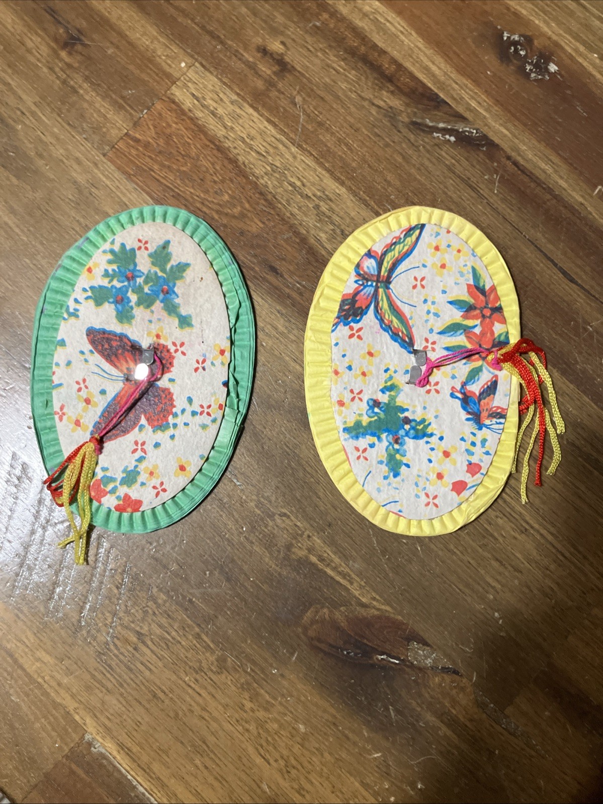 Lot of 8 Vintage Chinese Paper Butterfly Lanterns