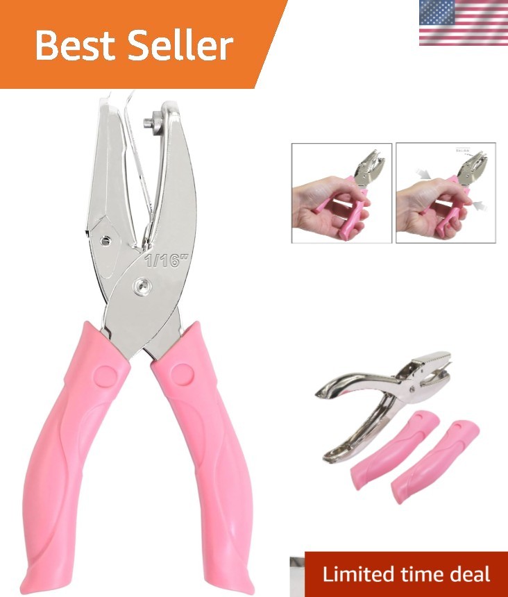 Sleek 1/16 Inch Metal Circle Punch with Scrap-Friendly Design for DIY Projects