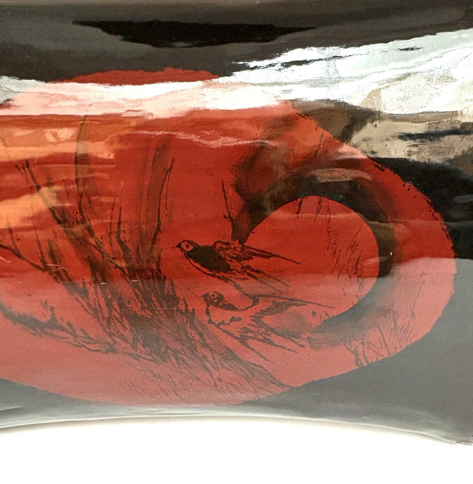 Vintage Chinese Lacquered Opium Pillow