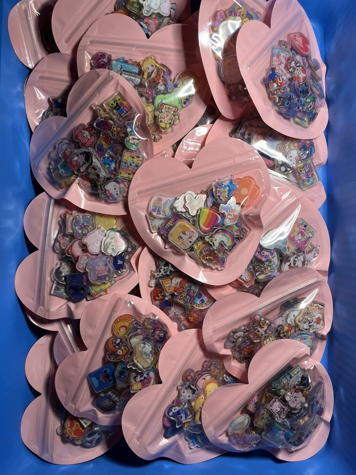 1 Oz Bag Of Small Acrylic Charms For DIY – Jewelry- Slime – Hair Ties.