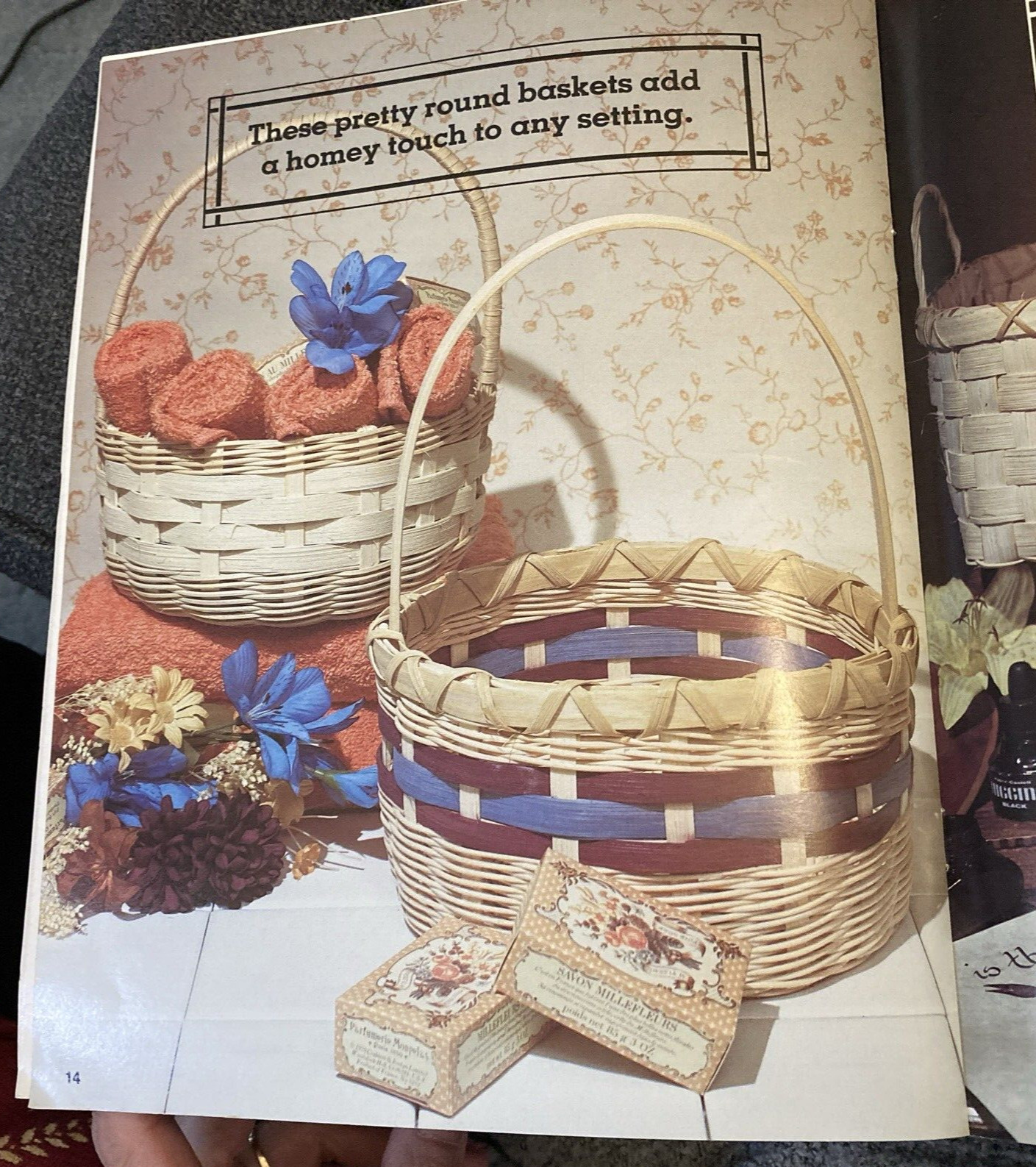 Vtg Rare Plaid Enterprises Inc. BASIC BASKET WEAVING Pattern 1983 bk #7726