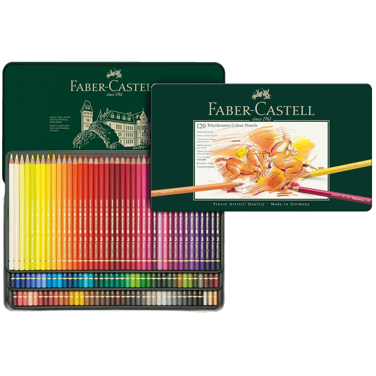 Polychromos Color Pencils – 120 Assorted Colors