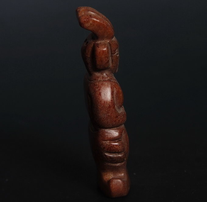 Chinese Folk culture Han dynasty style eremite statue! simple stone Carved