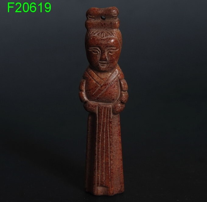 Chinese Folk culture Han dynasty style eremite statue! simple stone Carved