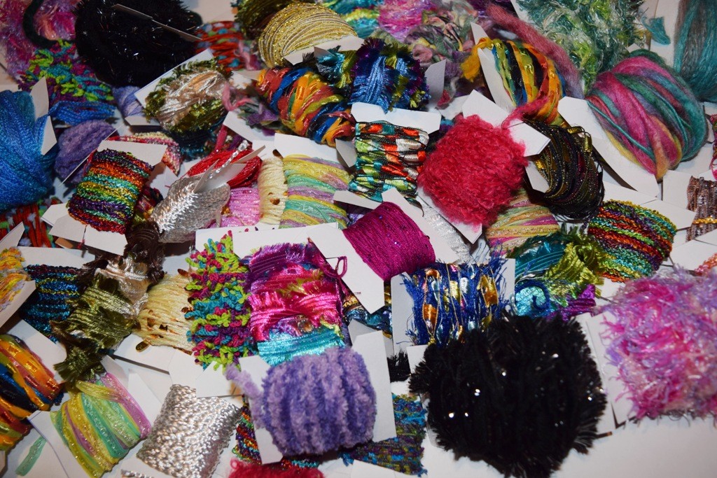 Fiber for Embellishments 200 Yards 20 Colors Novelty Yarn Grab Bag for Scrapbook