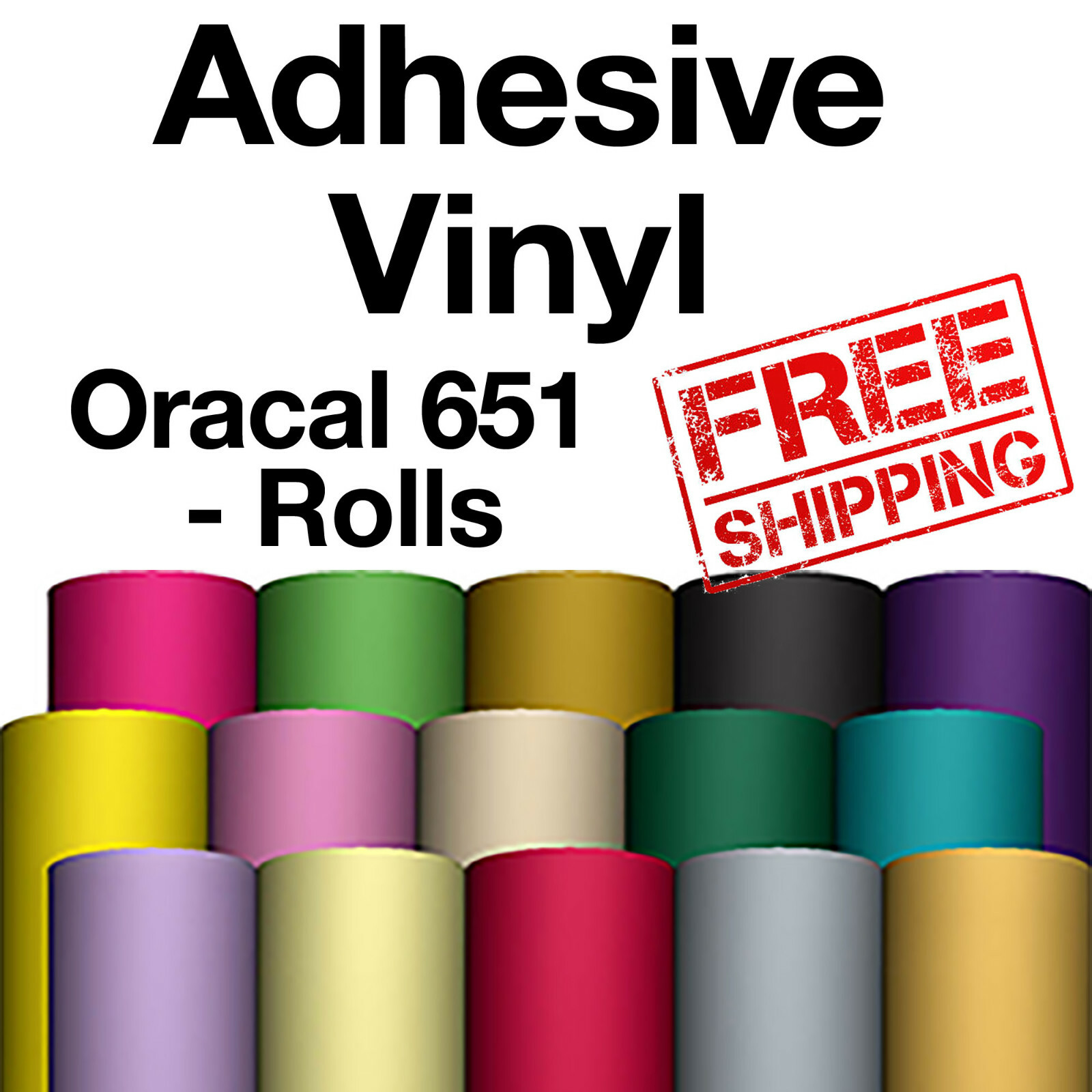 Oracal 651 Vinyl -12″x5 Ft roll Adhesive Vinyl 61 Colors Available Craft & Hobby