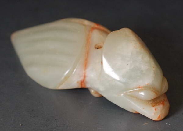 ELEGANT Chinese jade culture BIRD PiXie Pendant!