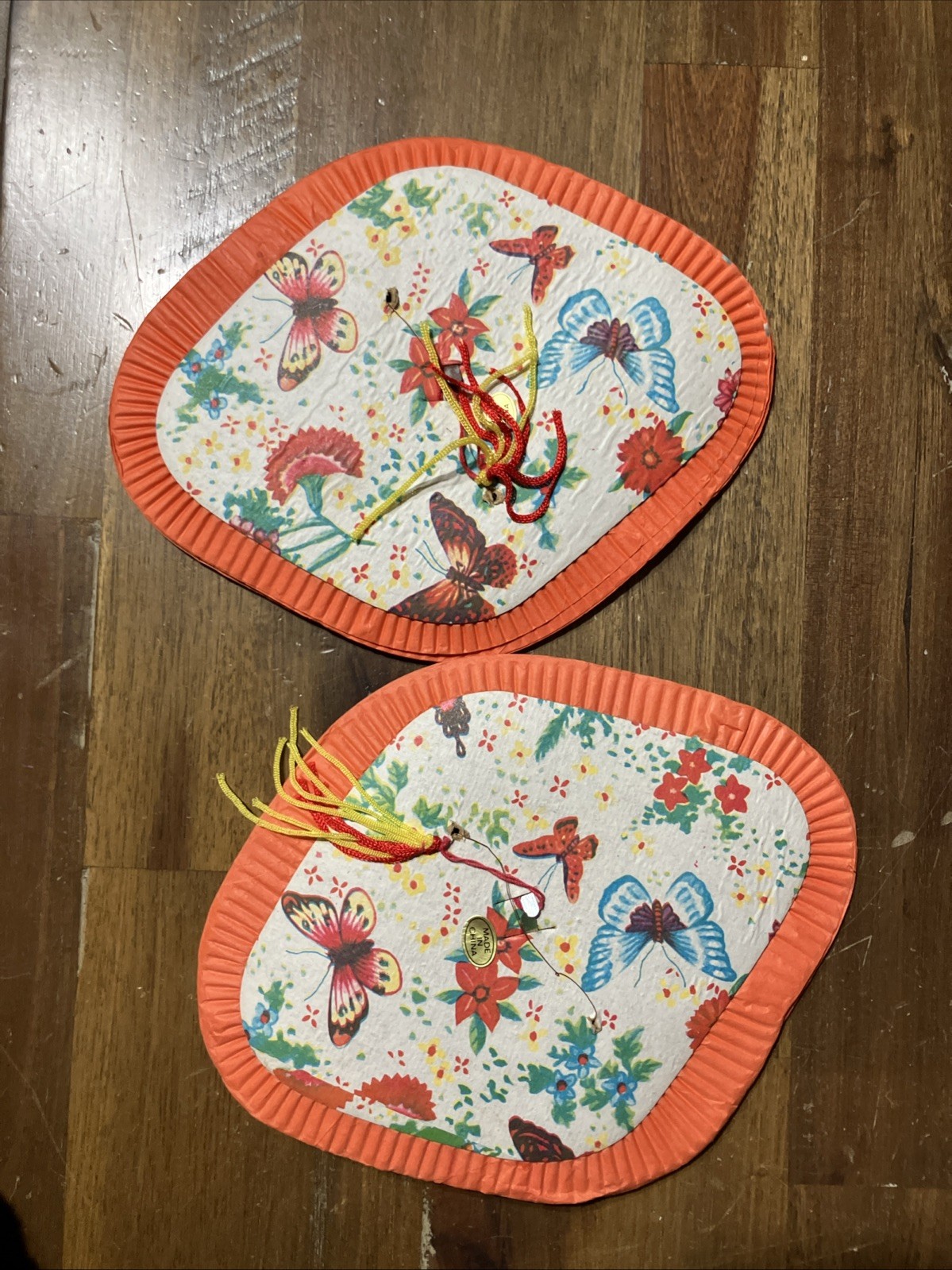 Lot of 8 Vintage Chinese Paper Butterfly Lanterns