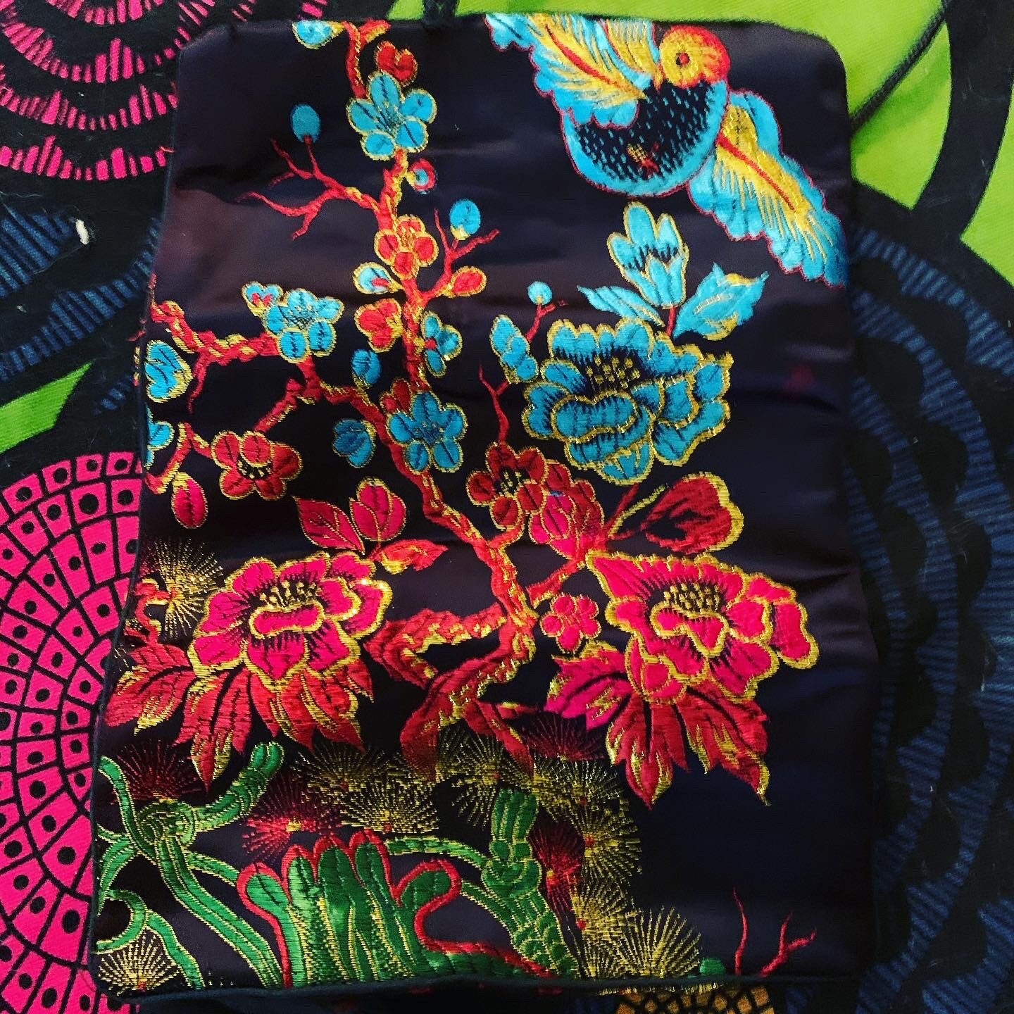Vintage Lot 1980’s Asian Bag Lot Of 3 Red Black Blue Retail: $68
