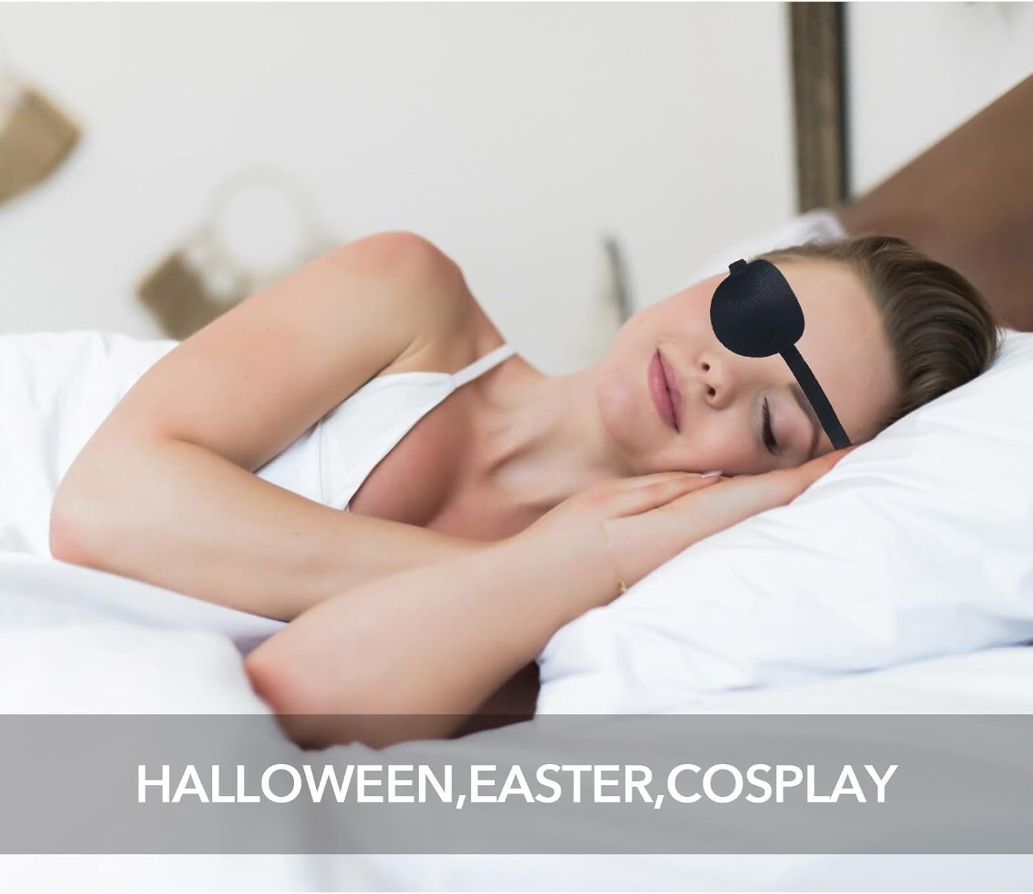 Adult Adjustable Eye Mask – Full Coverage, Reusable Eye Patches for Daily Use