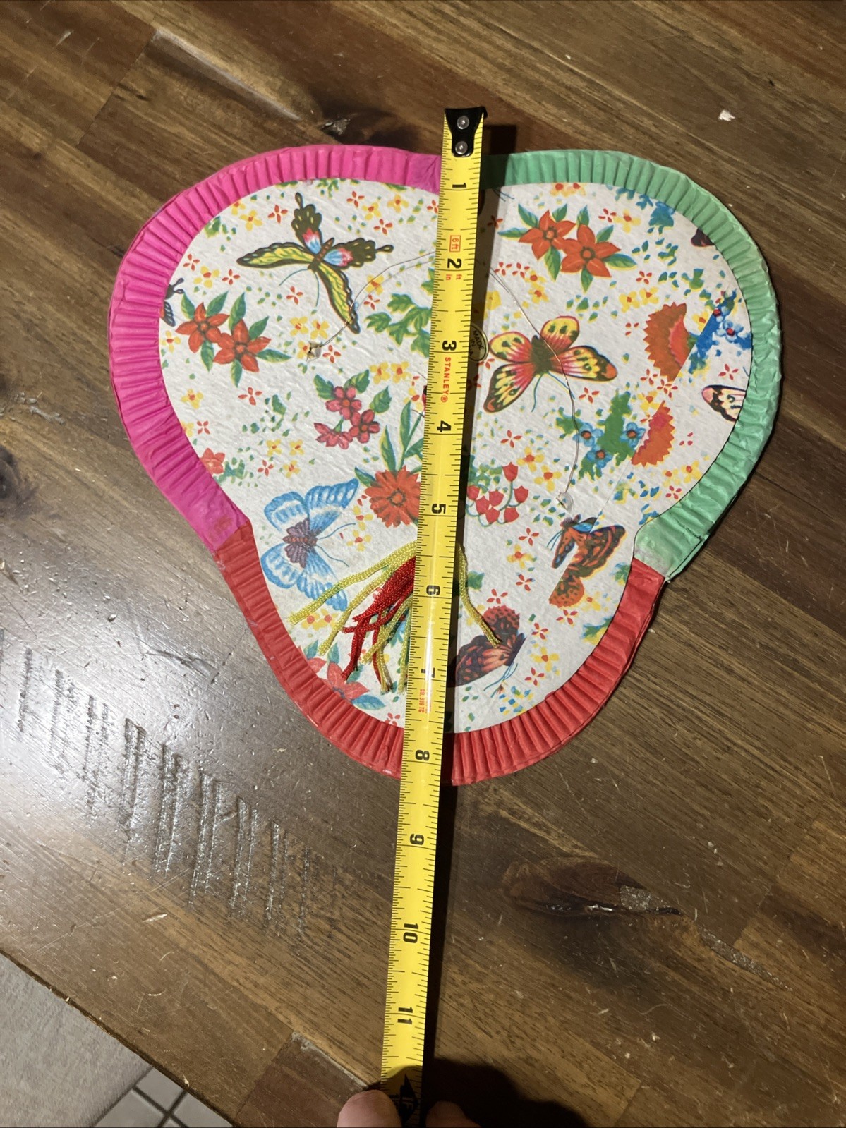 Lot of 8 Vintage Chinese Paper Butterfly Lanterns