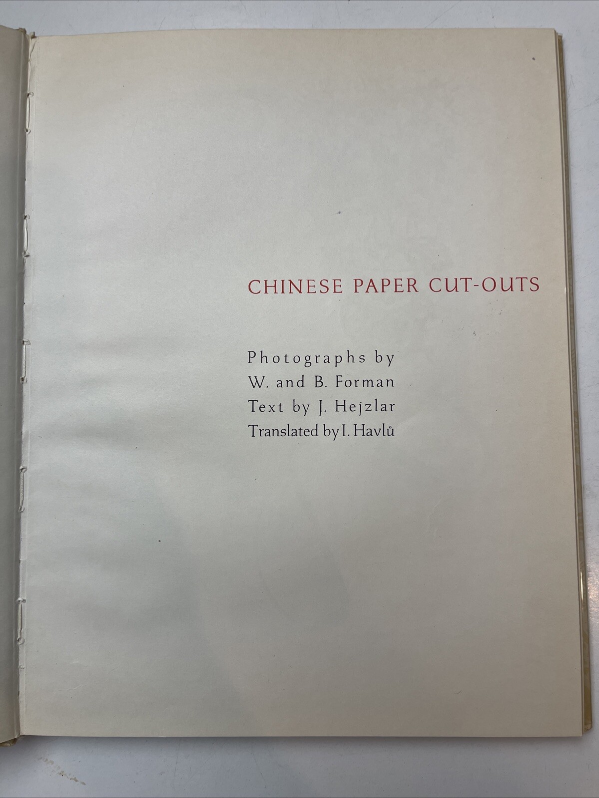Vintage 1960 Chinese Paper Cut-Outs – Spring Books London H/C