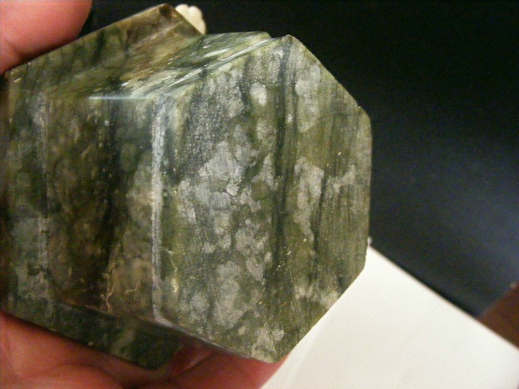 Chinese Hardstone Flower Tree Vintage Carved Jade & Stone 7 1/2″