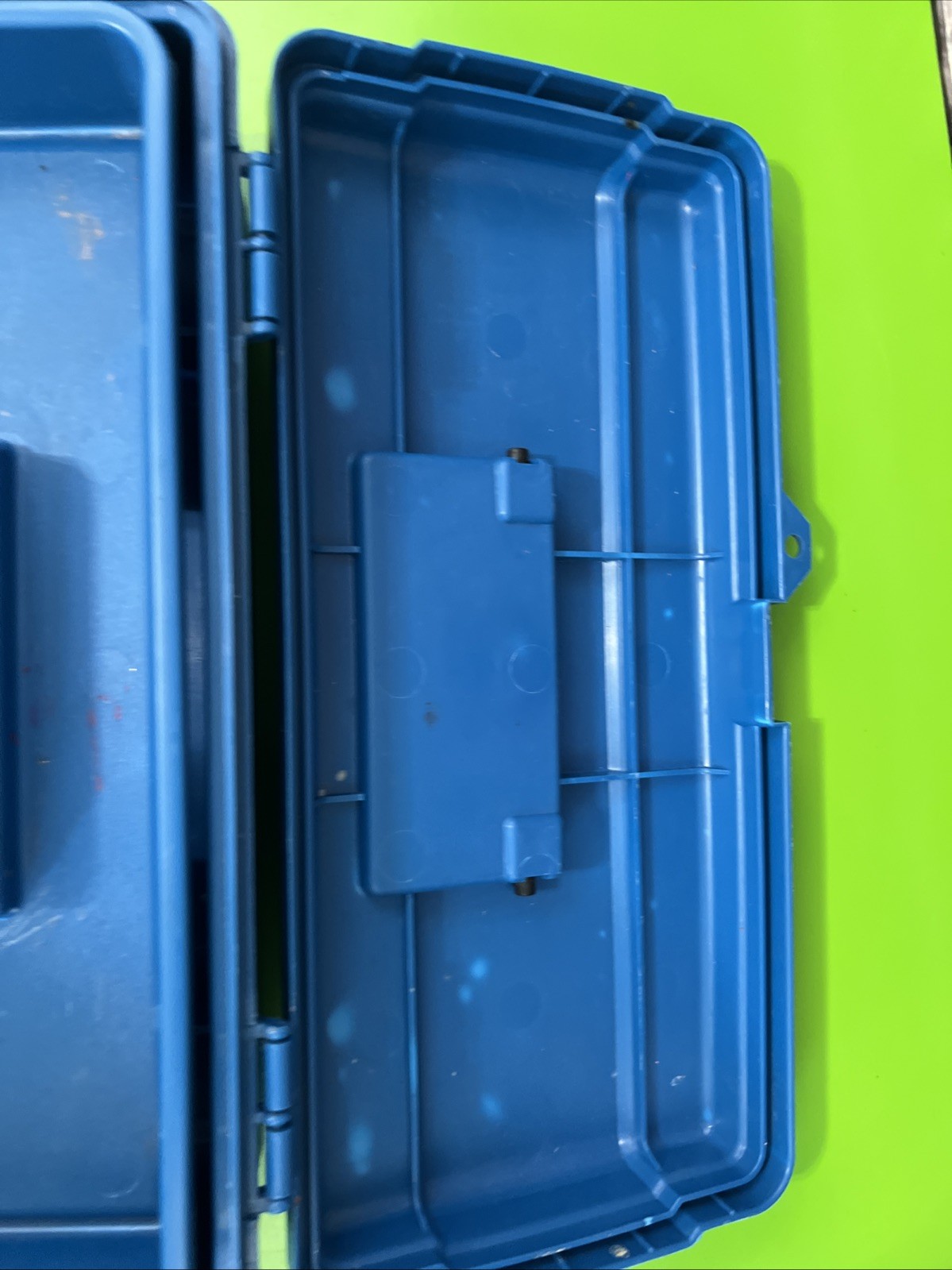 Vintage ArtBin by Flambeau Art Supply Storage Bin Box Blue removable Tray USA