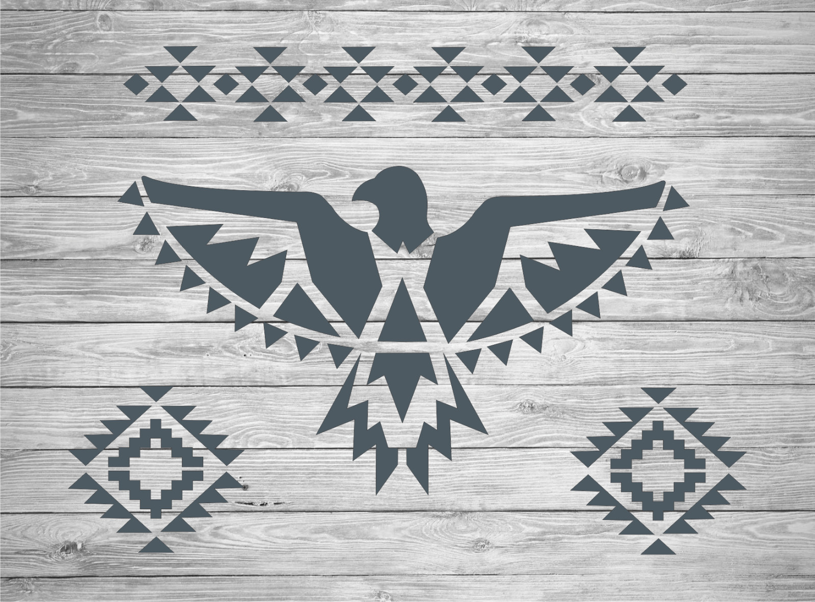 Aztec Bird STENCIL Thunderbird Desert Southwest Decor Cabin Farmhouse DIY Signs