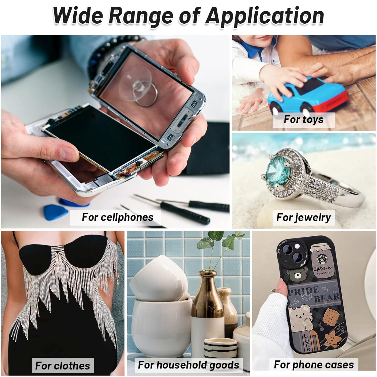T7000 Black Glue for Phone Repair Semi Fluid Craft Glue T-7000 Adhesive Glue
