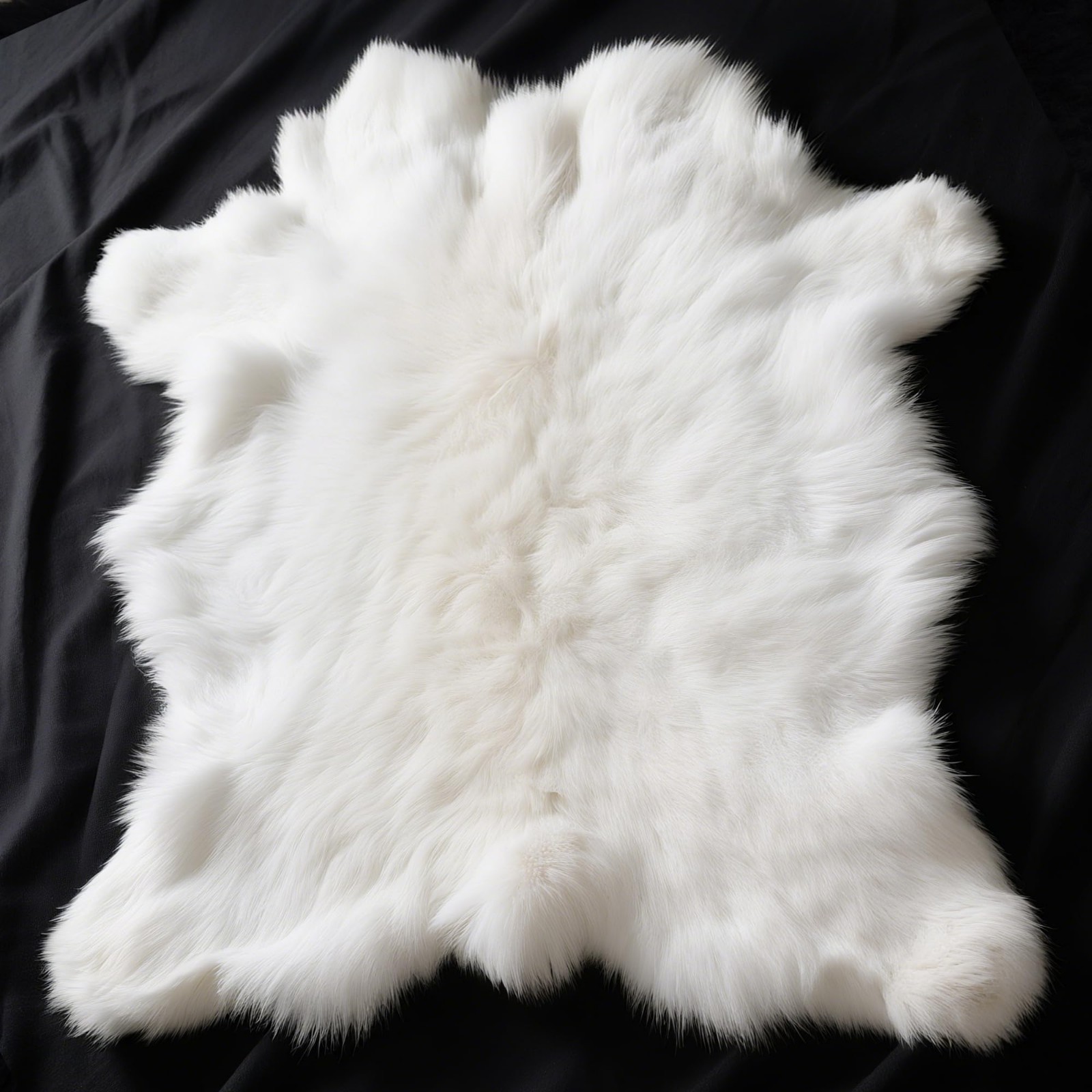 Ethically Sourced Rabbit Skin Fur Pelt 12″x14″ Tanned Hide for Crafts & Décor (2