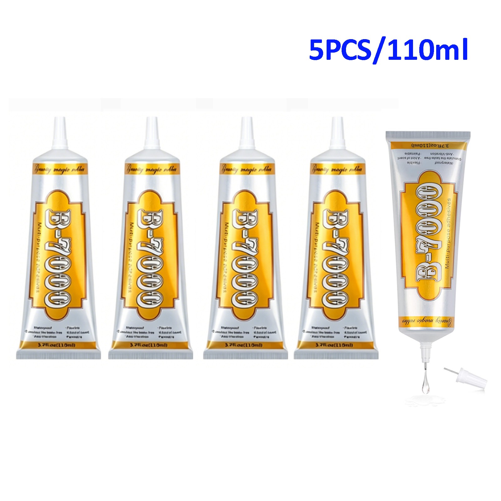 5x 15/50/110ml T7000 Glue Needle Phone Point Drill Cell Phone Screen Repair Glue