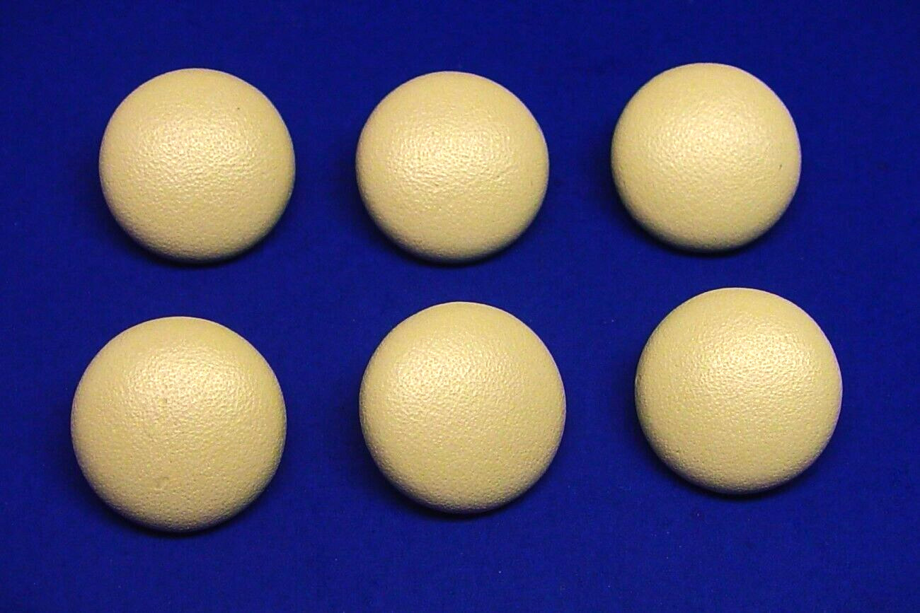 6 genuine leather buttons 21mm (13/16 inch) all same size, MADE IN USA