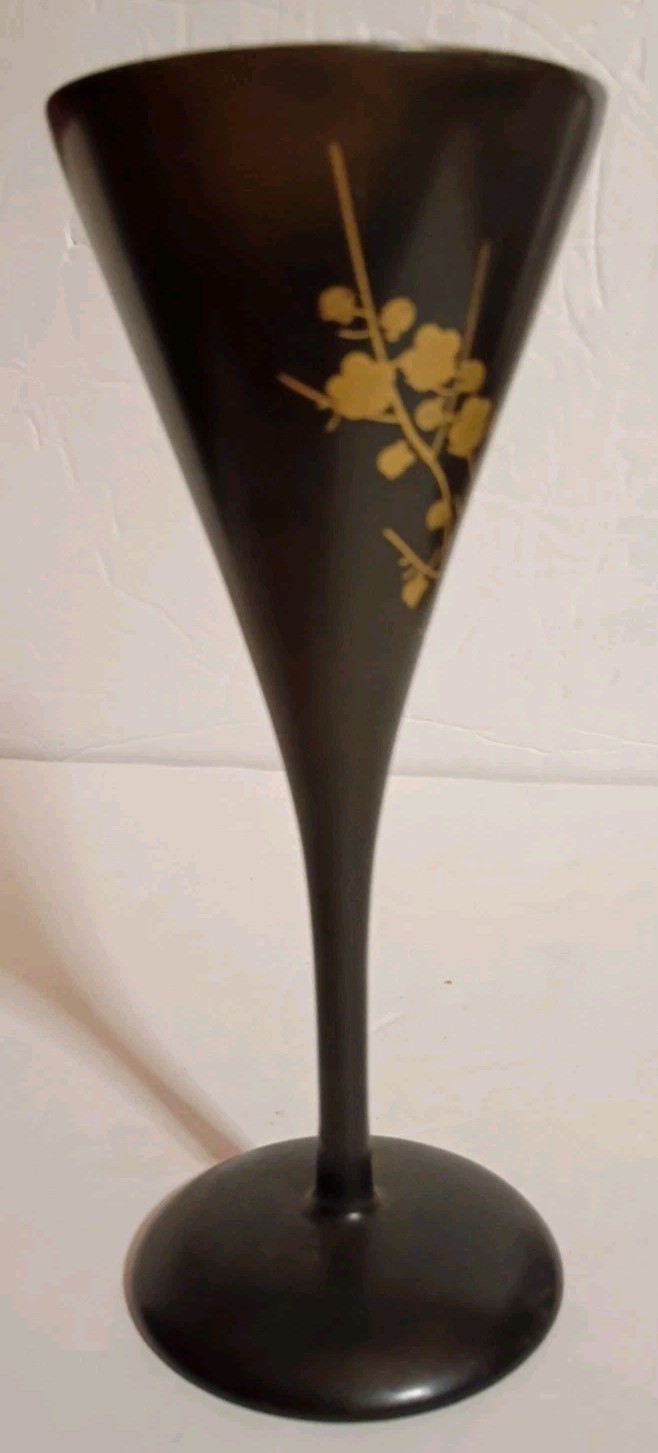Beautiful Fighting Gold Rooster Chicken Black Lacquer Wood Shaker & 5 Cups China
