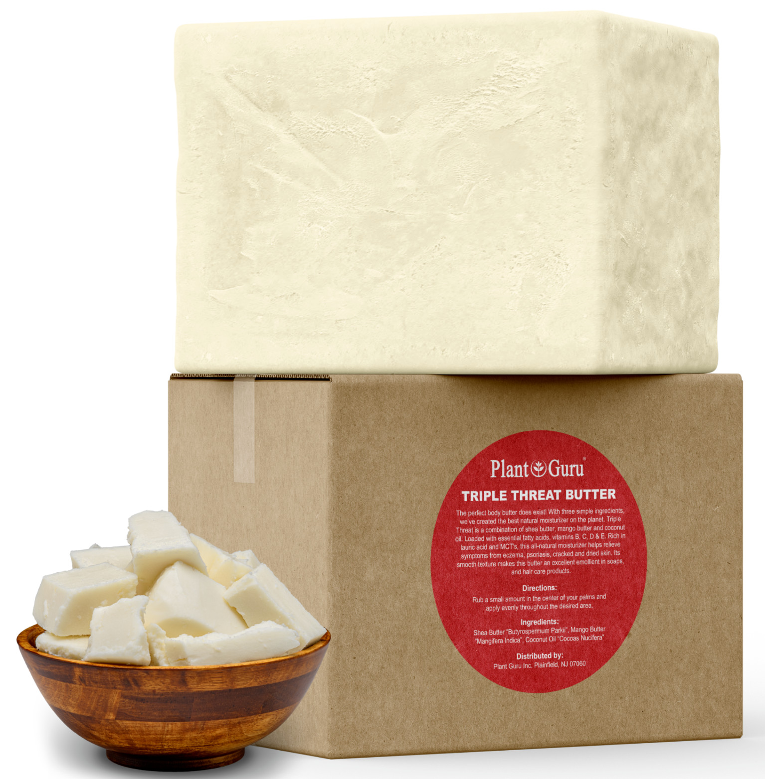 1 lb. Butters 100% Pure Raw Natural Organic Bulk For Skin Face Body Hair