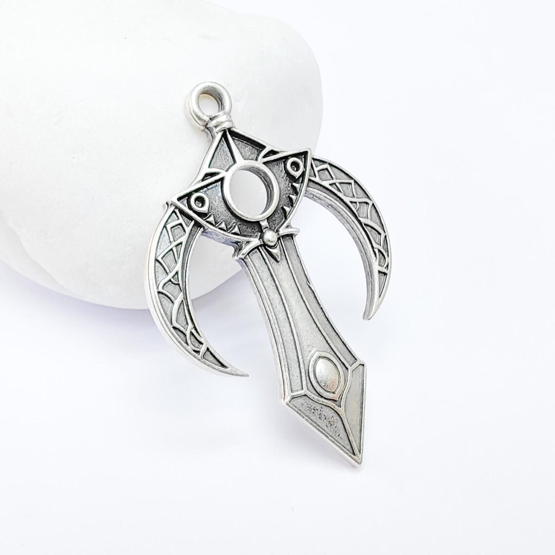 Mystical Charm, Sword Pendant, Mystical and Fantasy Charm, 48x31mm G36589