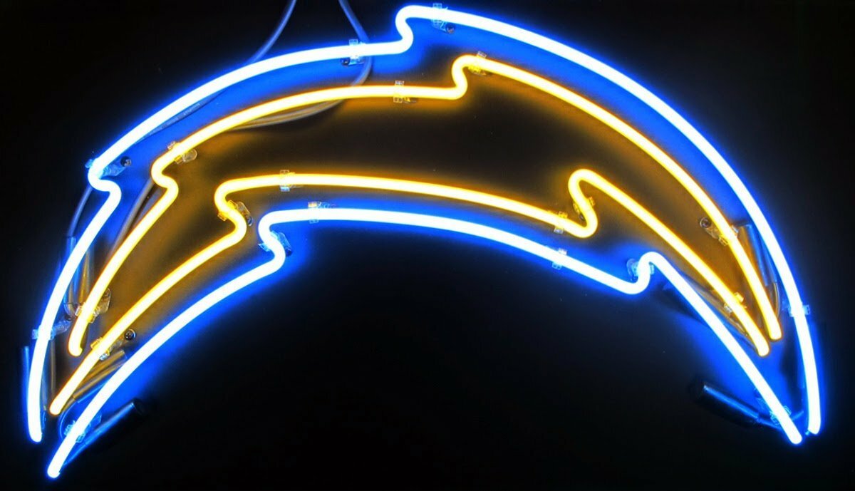 New Los Angeles Chargers Logo Lamp Neon Light Sign 20″x16″
