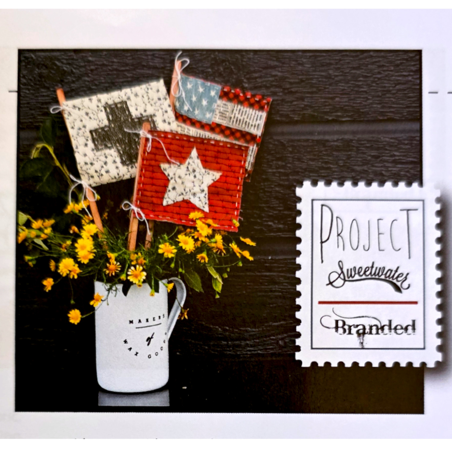 Project Sweetwater Branded – Multiple Quilt Patterns – Table Mat, Flag, Gift Bag