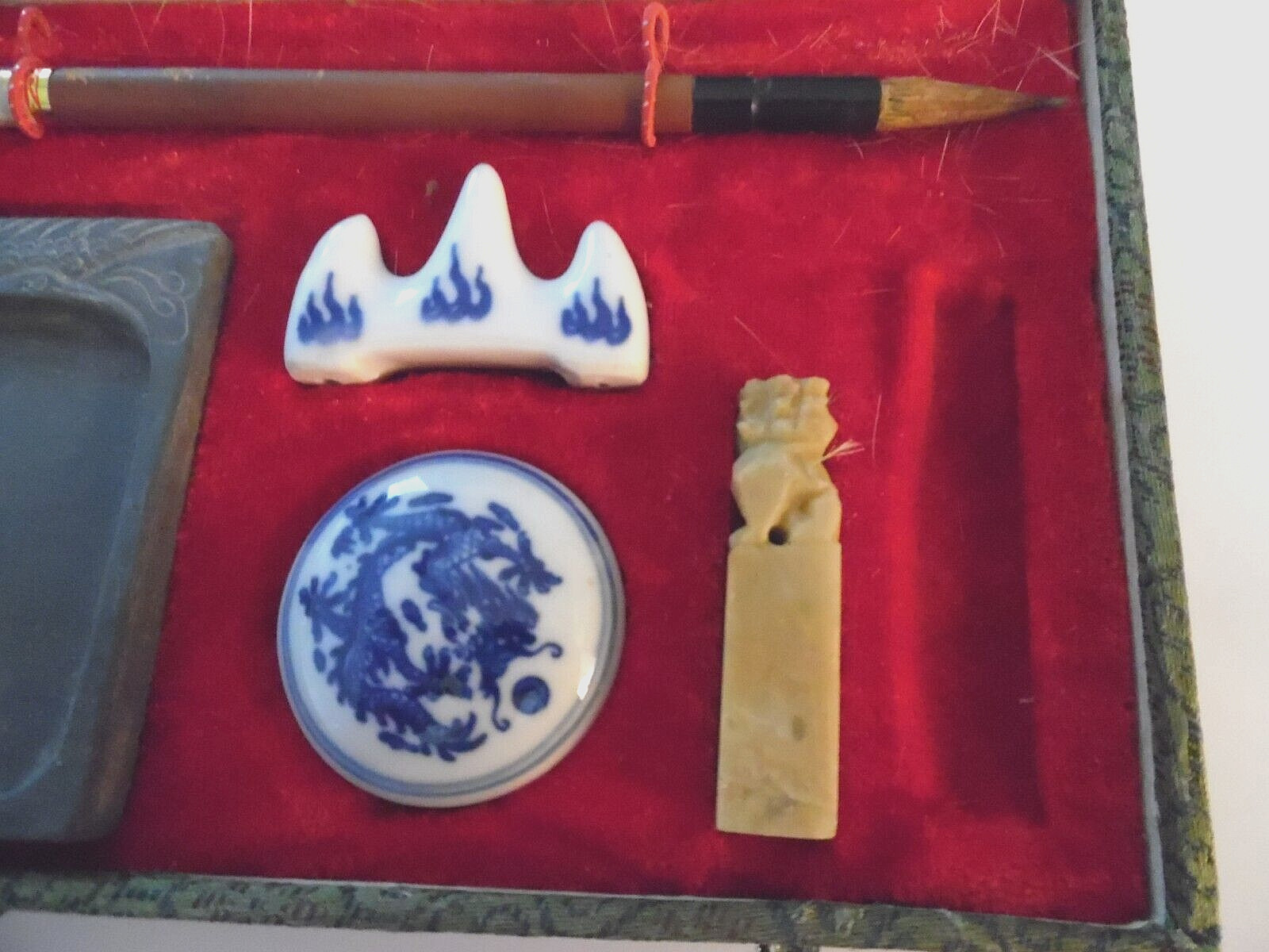Vintage Asian Calligraphy Set, Thailand