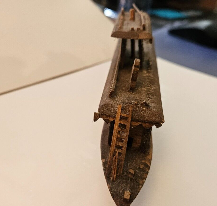 Vintage Chinese Wood Carvings and Folk Art – Boats, Shadowbox Wagons