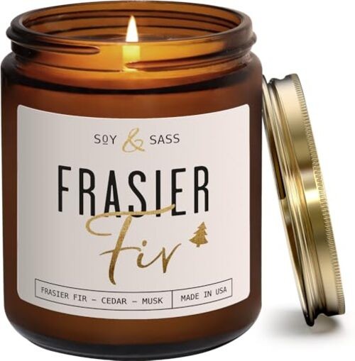 Candles – Christmas Candles – ” w/Balsam Fir Cedar & Sandalwood Fraser Fir