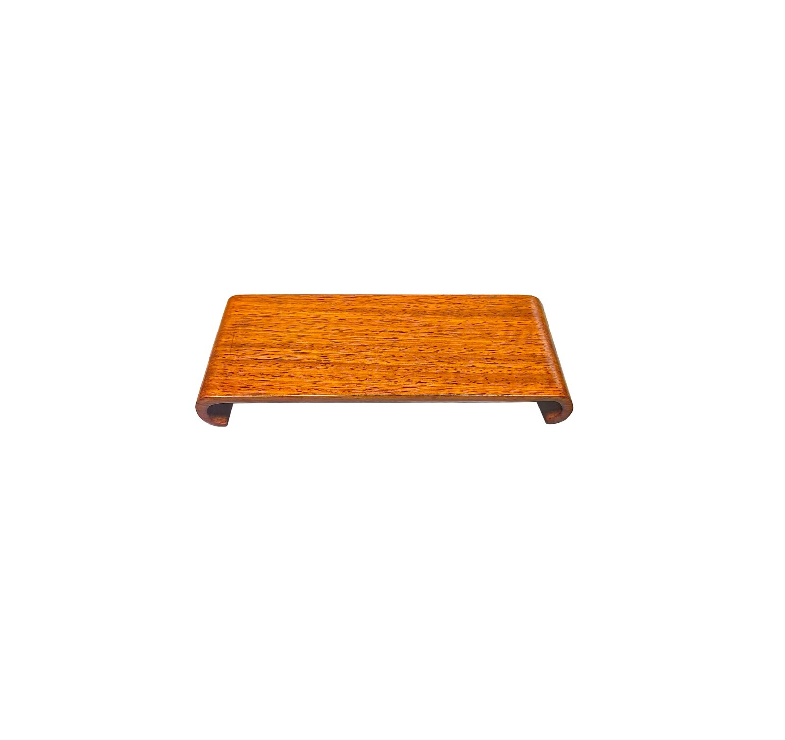 6.25″ Light Brown Wood Scroll Leg Rectangular Display Stand Riser Easel ws4055C