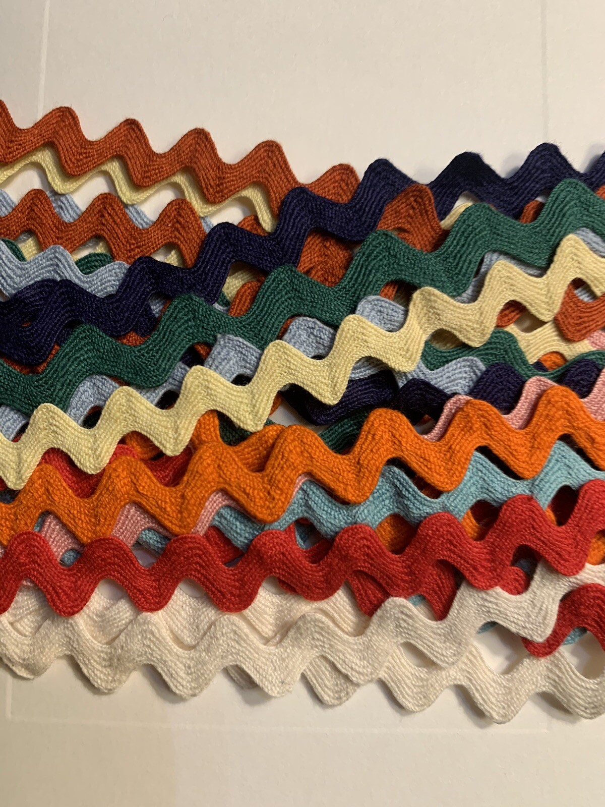 10 yd~ Vintage Assorted Cotton Medium rick rack Trim – NOS