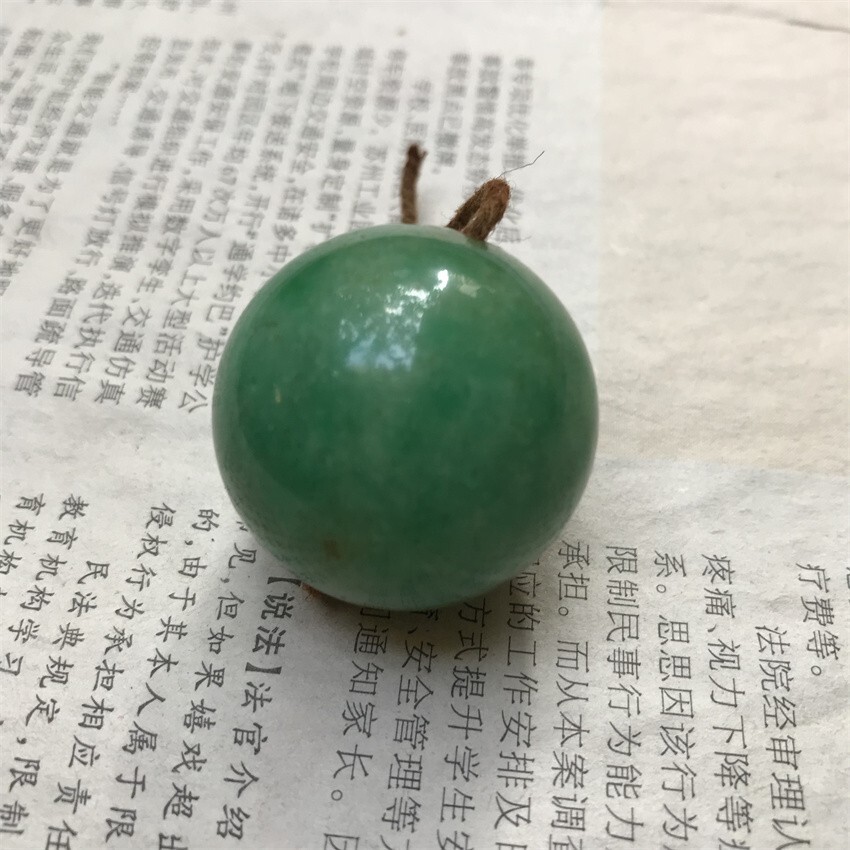 30mm Ancient Burmese Jadeite Green Beads Buddhist Beads