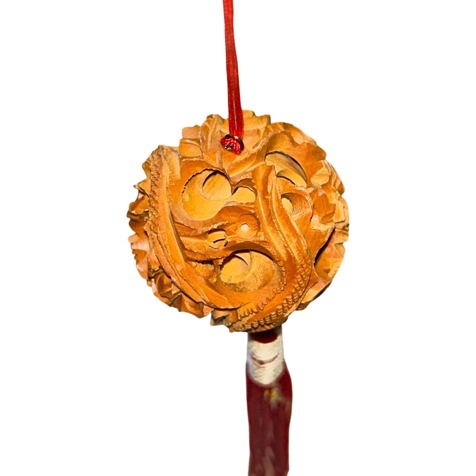 Vintage Chinese Devil’s Work Puzzle Ball Multi-Sphere Carving ornament