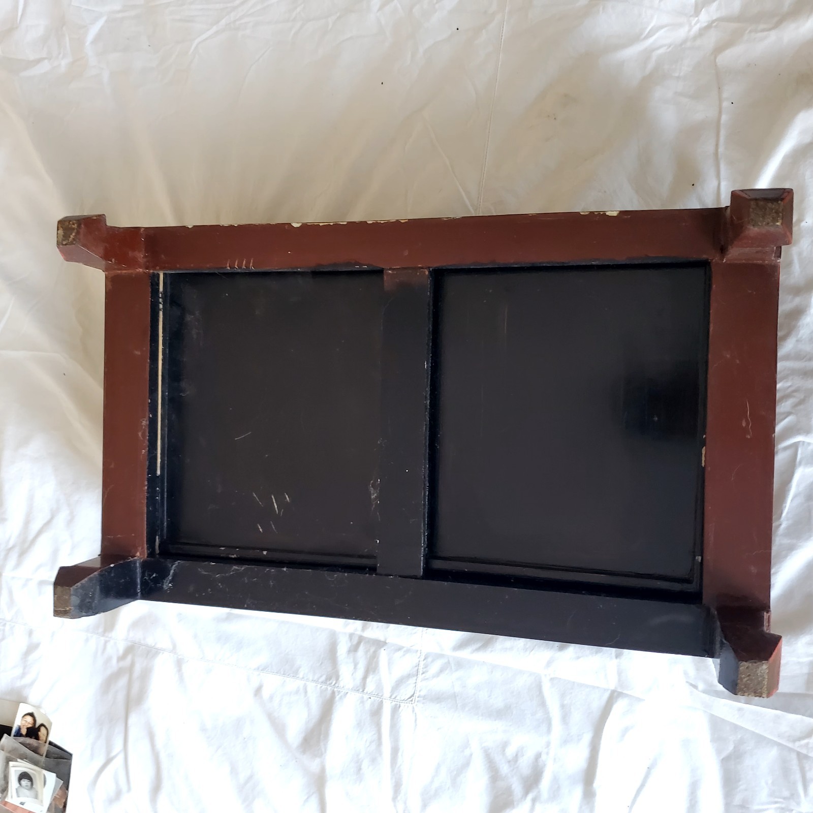 Vintage Chinese lap desk- brown in excellent condition