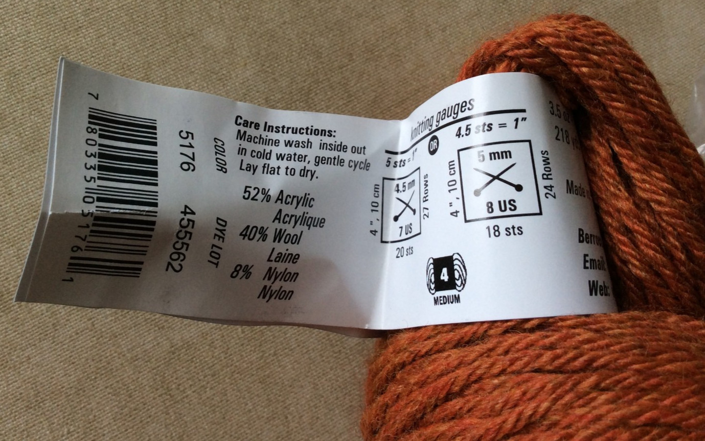 7 Berrocco Vintage Wool Blend Yarn Hank 100g/218yds Color 5105 Peru