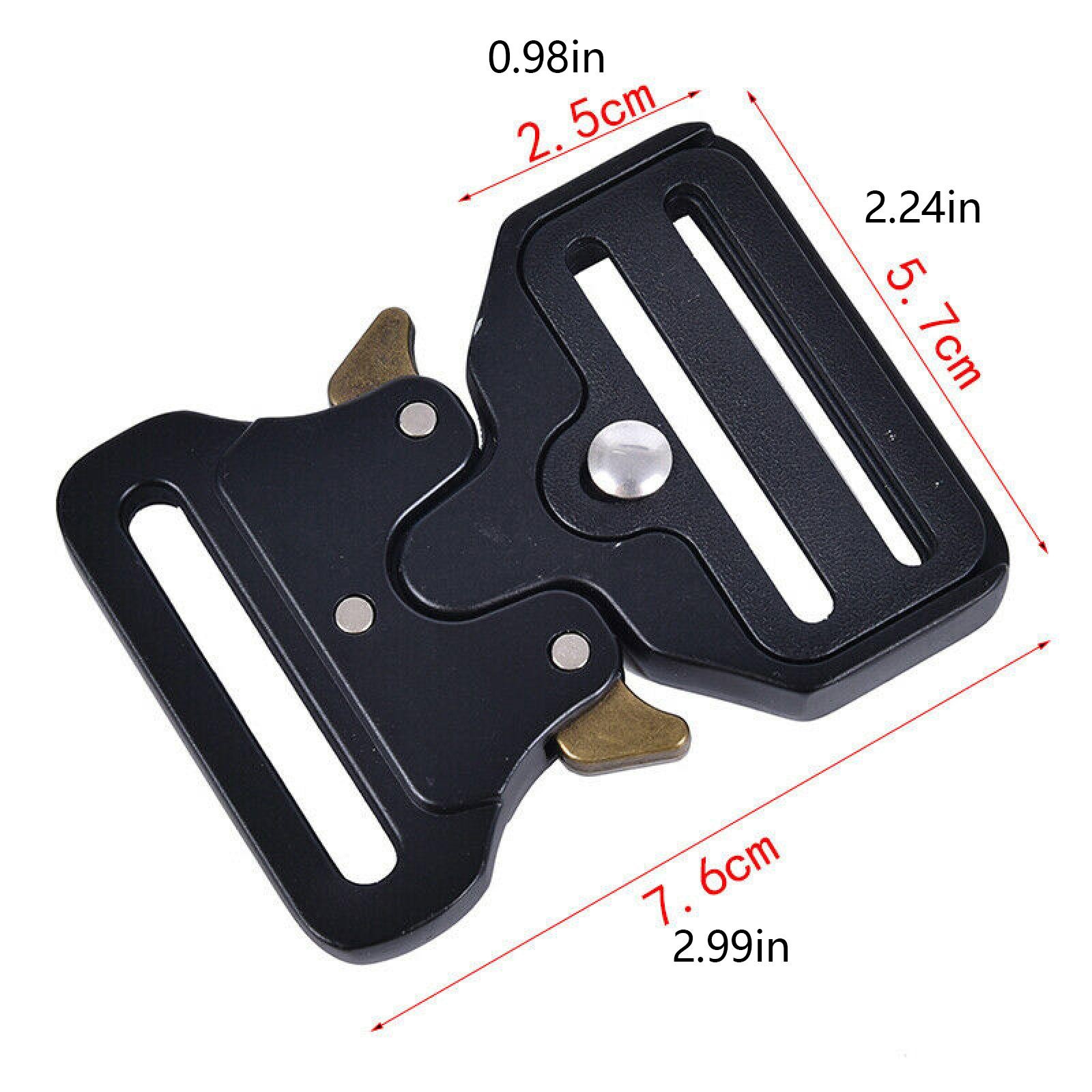 Quick Side Release Metal Strap Buckle Black Bags Luggage Webbing Sewing aa