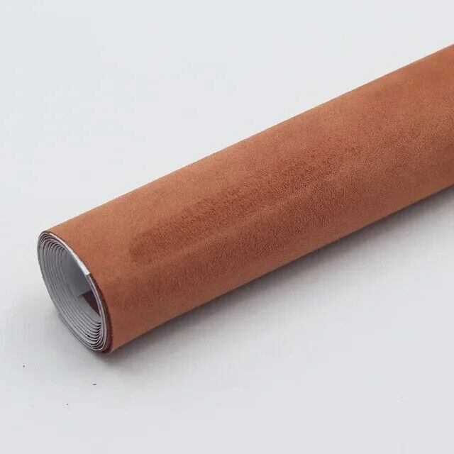 Black Alcantara Style Self Adhesive Car Interior Vinyl Wrap Faux Suede