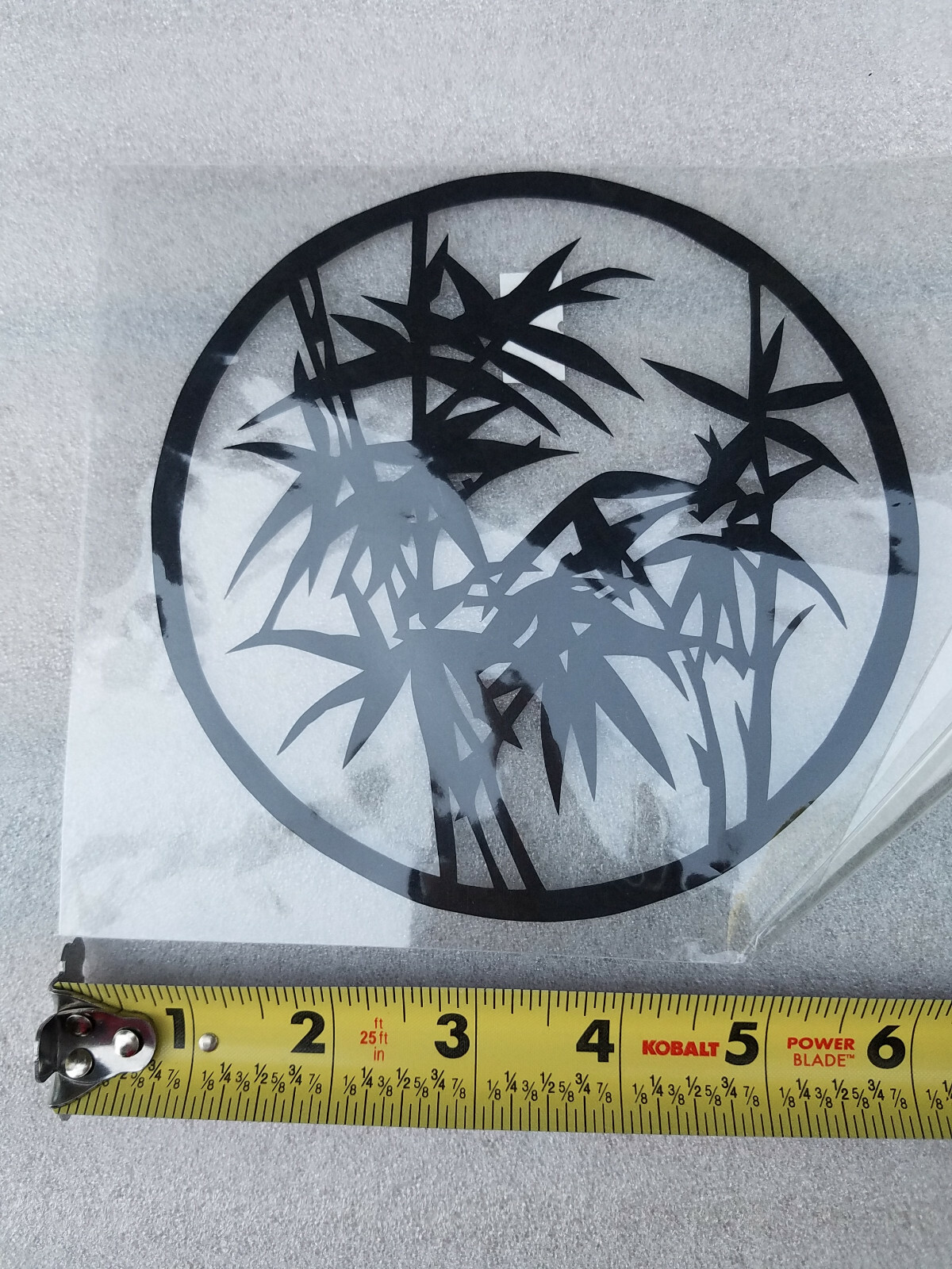 Set x 4pcs: Chinese Scissor Paper Cut Outs Craft Art Bamboo Circle Bagua Crest