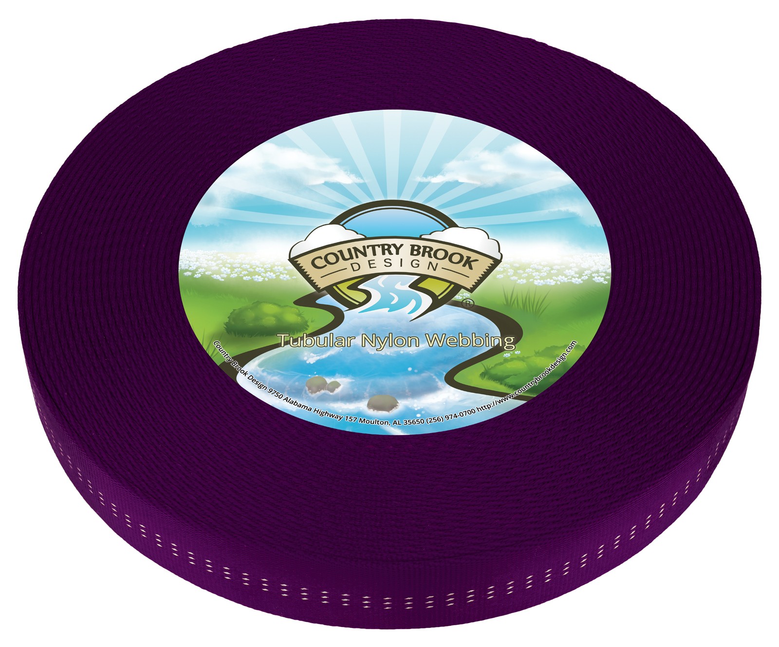Country Brook Design® 1 Inch Purple Climbing Spec Tubular Nylon Webbing, 10 Yds