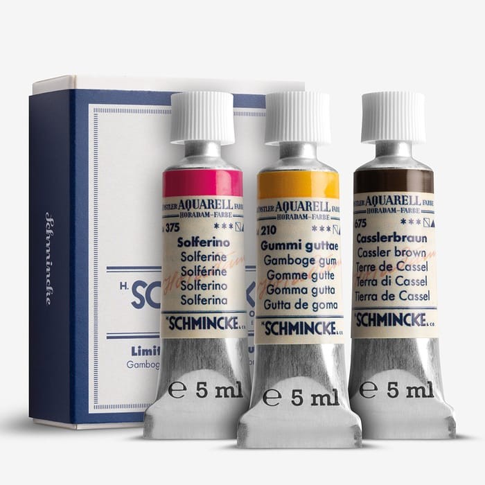 Horadam Watercolor Paint Limited Edition 1930s Retro 5ml Set of 3