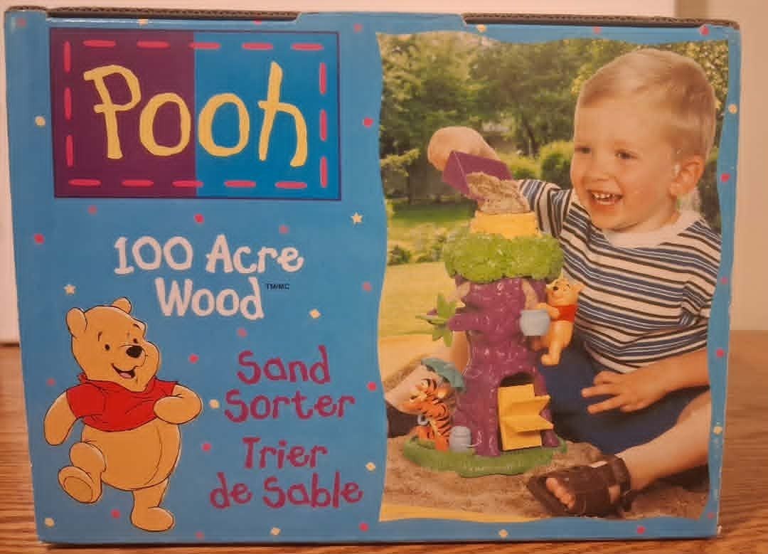 Vintage 1990 Mattel Winnie the Pooh 100 Acre Wood Sand & Water Sorter Toy (NIB)