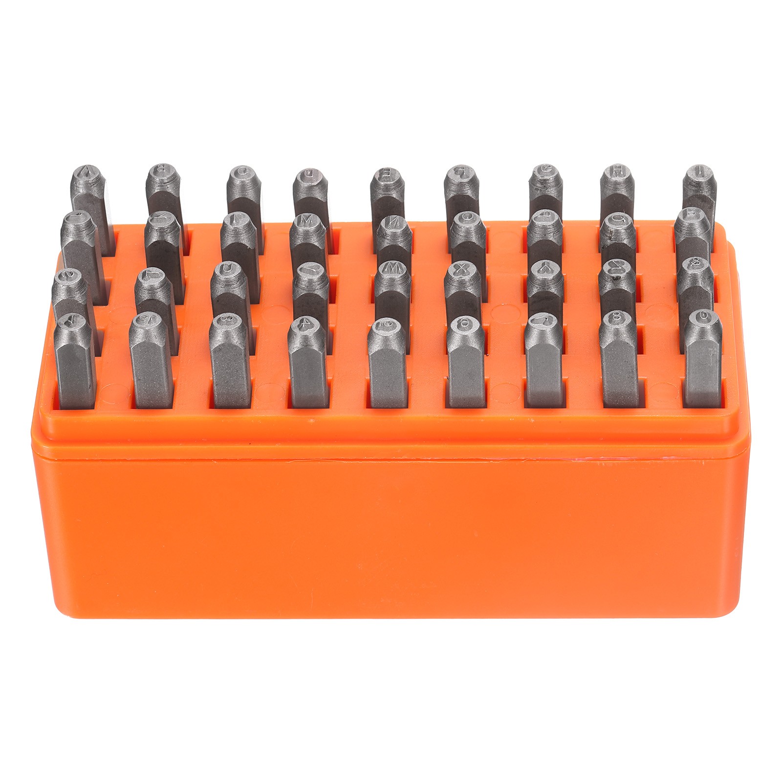 36pcs Metal Stamping Kit 5/64″ (2mm) Steel Letter Punch Press Tool with Case