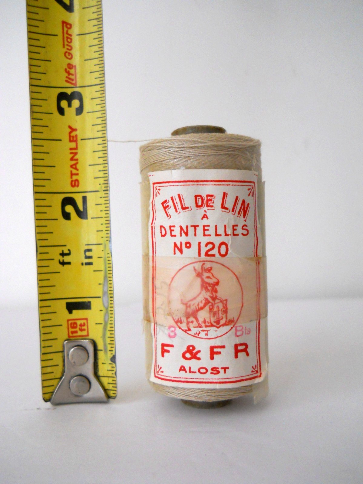 Linen Lace Thread 120 Beige Made in Belgium F & F R