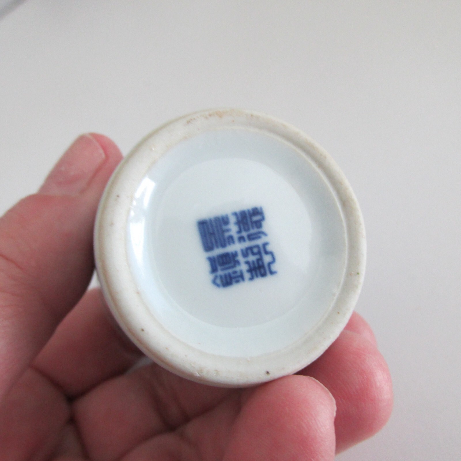 Chinese Jingdezhen Blue & White Porcelain 3 Way Ash Tray + BonusToothpick Holder